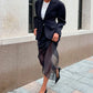 Tuularose Black Mesh Skirt Women's Sexy Perspective High Waist Slit Hip Cover Skirt Summer Fashion Casual Office Lady Skirt 2025