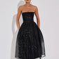 Hawthaw Women 2024 Summer Autumn Elegant Party Club Evening Birthday Bodycon Black Midi Dress Wholesale Items For Business