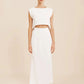Bornladies Cotton Linen Vest Half Skirt 2-Piece Set  Women's Summer New INS Chic Short Vest Casual Set Split Long Skirt Suits