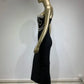 New Women Celebrity Sexy Strapless Backless Diamonds Black Maxi Long Bodycon Bandage Dress 2024 Elegant Evening Club Party Dress