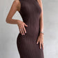 Tossy Sleeveless Knitwear Turtleneck Long Dress Female Slim Elegant Fashion Autumn 2023 Ribbed Knit Dress For Women Maxi Dress