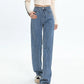 Spring And Summer New High Waisted Slim Jeans For Women Niche Casual Loose Thin Floor Pants Wide Leg Pants Trendy Pants