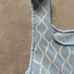 Women's Blue or Black Geometric Jacquard Sleeveless Dress Autumn New Sweet Ladies Slim High-Waisted A-Line Short Robe 5240164