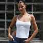 TARUXY Knitted Hollow Tanks Top Female Sexy Backless Lace Up Solid Sweater Vest Slim Halter Short Tops Casual 2025 Summer New