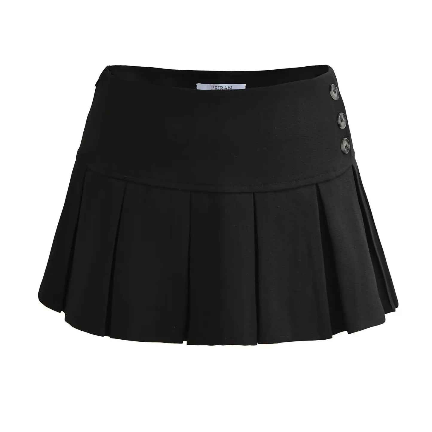 Summer mini skirts woman vintage clothes elegant skirts for women y2k clothes skirts pleated preppy skirt with shorts button up