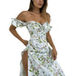 Summer Hot Sale Of The Season Designer Bohemian Print Dress Luxury Ethnic Style Women's Dress V-Neck Long Sleeve Maxi Dress for