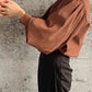 Japan Style Office Lady Elegant Vintage Blouse Women O-neck Loose Lantern Sleeve Shirts Solid All-amtch Blusas Autumn Ladies Top