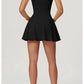 Yoga skirt anti-slip sports dress outdoor one-piece zip tennis skirt running fitness badminton dresses