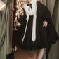 Contract Color Lolita Dress for Women Gothic Style Dark Girl Japanese Retro Op Dress Autumn and Winter Long Sleeve Black Dress