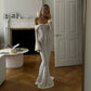 Oligai Winter Lace Long Sleeve Evening Party Dresses Women 2025 Black Sexy Elegant Maxi Dress Fashion Long Wedding Guest Dress
