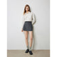 TOYOUTH Women Mini Skirt Pants 2024 Autumn New High Waisted A Line Suit Pants Skirt