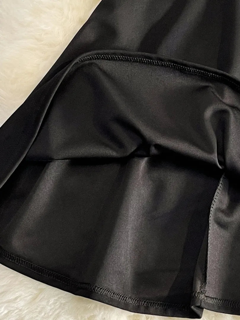 Women Black White Ruffled One Shoulder Sleeveless Mini Dress Strapless Mesh Patchwork High Waist A-line Party Dress Vestidos