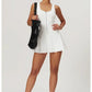 Yoga skirt anti-slip sports dress outdoor one-piece zip tennis skirt running fitness badminton dresses
