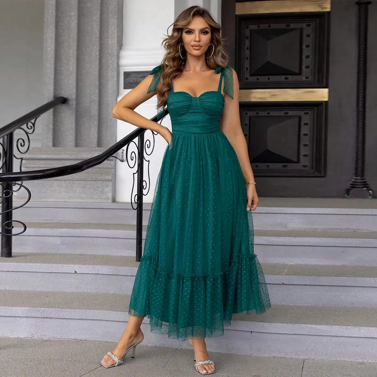 Elegant Classic Gown Women's Double Layer Mesh Lining Corset Skirt High End Fashion Fairy Kimono For Special Occasions