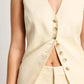 Wolfeel Cotton linen Chic Casual Vest Shorts Set Women's Fashion Commuter Sleeveless Tank Top Loose Shorts Suits Summer New