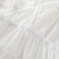 2024 New White Lace Tied Square Neck Summer T-shirts Chic Elegant Short Sleeve Tee Cotton Y2K Street Casual Bow Tie-up Top Women