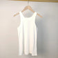 （High  Quality）2025 Women Tops Racer Vest Women Solid Color All-match Elastic Cotton Espera Base Vest LUXURY Nordic Style Casual