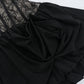 Talenza Black Lace Strapless Dress Women's Sexy Sleeveless Pleated A-Line High Waist Dress Backless Off Shoulder Y2k Party Dress