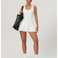 Yoga skirt anti-slip sports dress outdoor one-piece zip tennis skirt running fitness badminton dresses