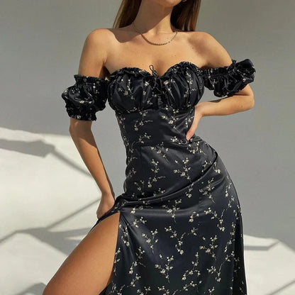 Summer Hot Sale Of The Season Designer Bohemian Print Dress Luxury Ethnic Style Women's Dress V-Neck Long Sleeve Maxi Dress for