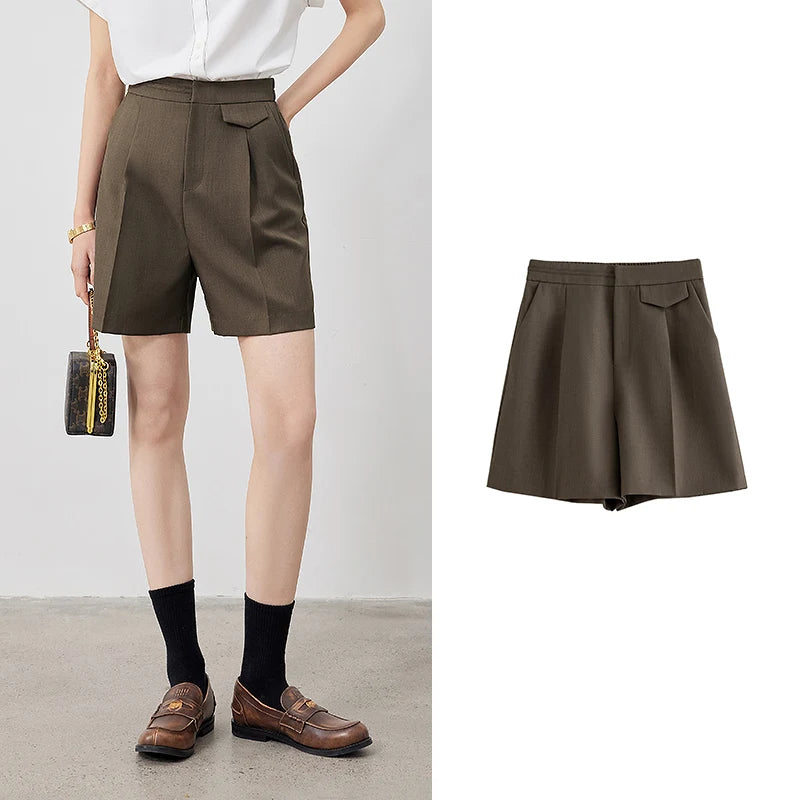 TOYOUTH Women Shorts 2024 Summer Versatile Casual Pants