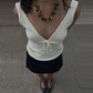 Bow V-neck Knitted Slim Crop Top Women Summer Patchwork Spaghetti Strap Sleeveless Tank Tops Casual Streetwear All-match Vests