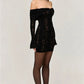 Oligai Winter Lace Long Sleeve Evening Party Dresses Women 2025 Black Sexy Elegant Maxi Dress Fashion Long Wedding Guest Dress