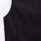TRAFZA Summer Women V-Neck Sleeveless Backless Decorate Zipper Mini Dress Fashion Woman Sexy Dresses Street Style Party Dress