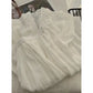 French Style A- Line Cotton Linhing Skirt Women's Summer High Waist Slimming Loose Midi Skirt Tea Break Fashion plus Size