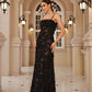 Mingmingxi Formal Occasion Dresses Maxi Black Appliques Dresses For Dancing Parties Long Elegant Party Dresses Women 2024 New In