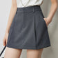 TOYOUTH Women Mini Skirt Pants 2024 Autumn New High Waisted A Line Suit Pants Skirt