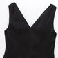 TRAFZA Summer Women V-Neck Sleeveless Backless Decorate Zipper Mini Dress Fashion Woman Sexy Dresses Street Style Party Dress