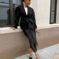 Tuularose Black Mesh Skirt Women's Sexy Perspective High Waist Slit Hip Cover Skirt Summer Fashion Casual Office Lady Skirt 2025