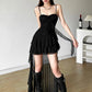 2025 Y2k Aesthetic Irregular Ruffled Dress Sexy Backless Harajuku Pleated Dresses Streetwear Sleeveless Bodycon Vestido De Mujer