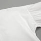 Tuularose White V-neck Shorts Set 2025 Summer Patchwork Lacing Cotton Linen Loose Women Two Piece Casual Solid Long Sleeve Suit