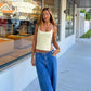 TARUXY Knitted Hollow Tanks Top Female Sexy Backless Lace Up Solid Sweater Vest Slim Halter Short Tops Casual 2025 Summer New