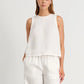 Wolfeel Cotton Linen Vest  Wide Leg Long Pants Set Women's Pants Sleeveless Top Casual Suit 2025 Spring Summer New Pant Sets