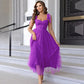 Elegant Classic Gown Women's Double Layer Mesh Lining Corset Skirt High End Fashion Fairy Kimono For Special Occasions