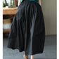 Max LuLu Japan Style Summer Streetwear Fashion Women Khaki A-Line Skirts Ladies Elastic Casual Long Skirt Girls Vintage Clothes
