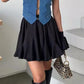 Tuularose Summer Ruffle Short Skirt Women 2025 Summer New Y2k Pleated Patchwork Skirt Casual Streetwear Office Lady Female Skirt