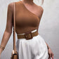 Women Sports Tank Tops Sexy Crop Tops Vest Casual Female One Shoulder Summer Outfits Tops Fitness Elastic