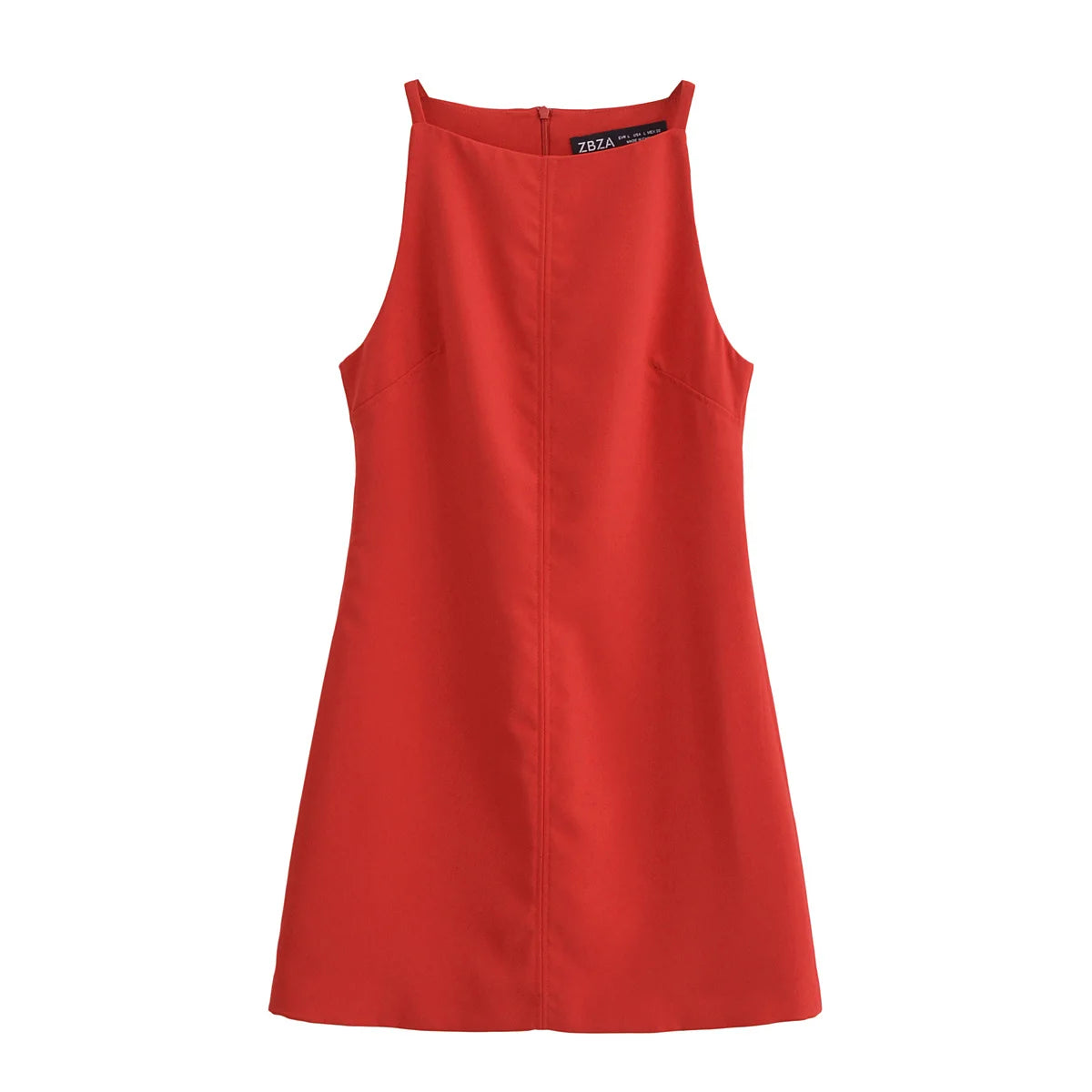 TRAF New White Black Dress Women Off Shoulder Halter Short Dresses Summer Elegant Party Dresses Bodycon Red Blue Mini Dress