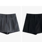 TOYOUTH Women Mini Skirt Pants 2024 Autumn New High Waisted A Line Suit Pants Skirt