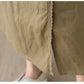 High Waist Casual Embroidery Skirts Women New Arrival 2024 Summer Vintage Style Solid Cotton Linen Female A-line Long Skirt