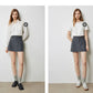 TOYOUTH Women Mini Skirt Pants 2024 Autumn New High Waisted A Line Suit Pants Skirt