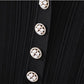 Summer New Women's Turn Down Collar Short Sleeve Knitted Mini Dress Slim Fit A-line Diamond Buttons White Short Dress  C-050