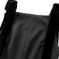 TRZA-Women's Contrast Velvet Bow Mini Dress, Straight Neck, Back Zipper, Female Dresses, Sexy Fashion