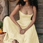 Women's French Style Long Dress with Solid/Floral/Checkered Multi Color Options Knee-Length Dress 2025 New Arrival
