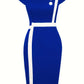 Elegant Patchwork Black White Dress Women Summer O-Neck Short Sleeve Slim Office Lady Pencil Bodycon Dresses Party Vestido