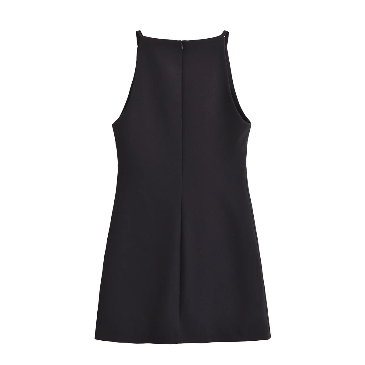 TRAF New White Black Dress Women Off Shoulder Halter Short Dresses Summer Elegant Party Dresses Bodycon Red Blue Mini Dress